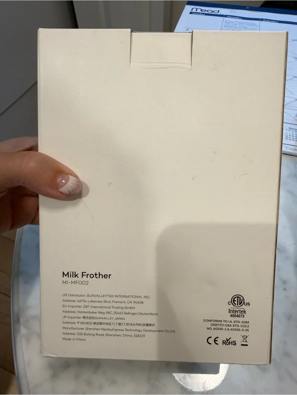 Miroco MI-MF002 Electric Milk Frother & Warmer 500W 120V White 8.1oz